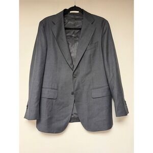 Suitsupply Havana Flap Grey Wool Suit Drago Super 130s Slim Fit 40R‎ Mens P6926